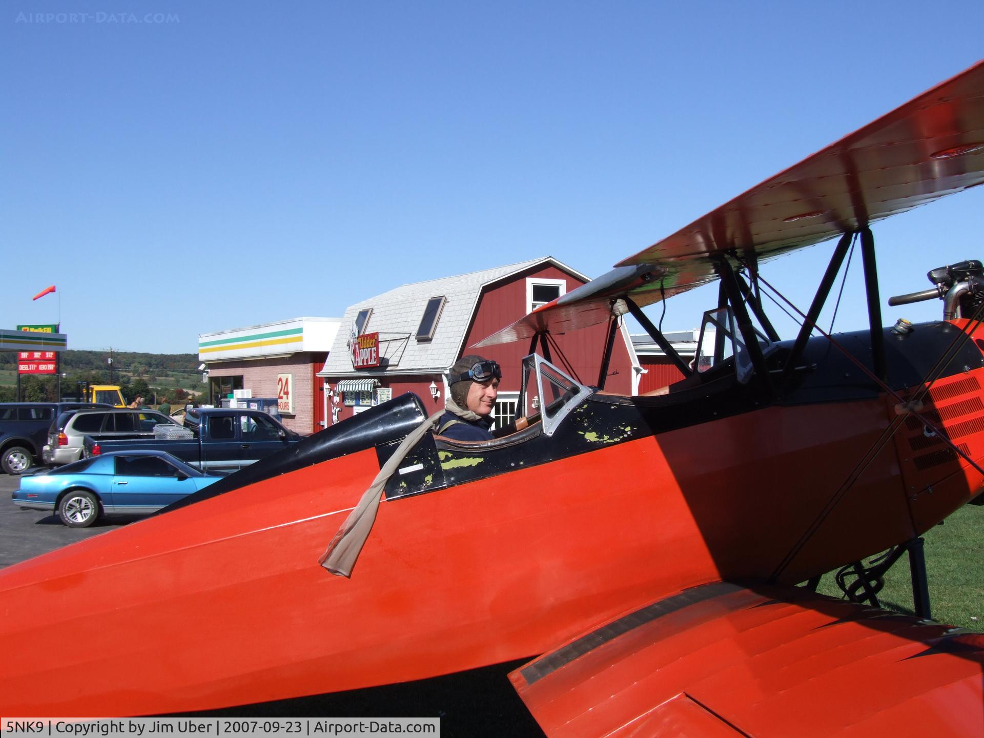 Treichler Farm Airport (5NK9) - George stopped for the Sunday get-together at the Kwik-Fill (N42.71050/W078.45309) (near 5NK9)