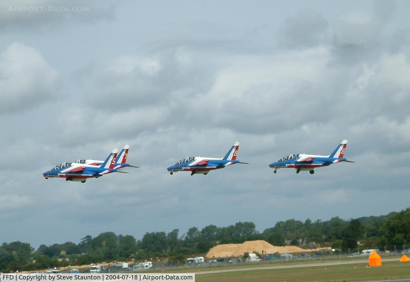 RAF Fairford Airport, Fairford, England United Kingdom (FFD) - Patrouille de France displaying at RIAT Fairford 2004