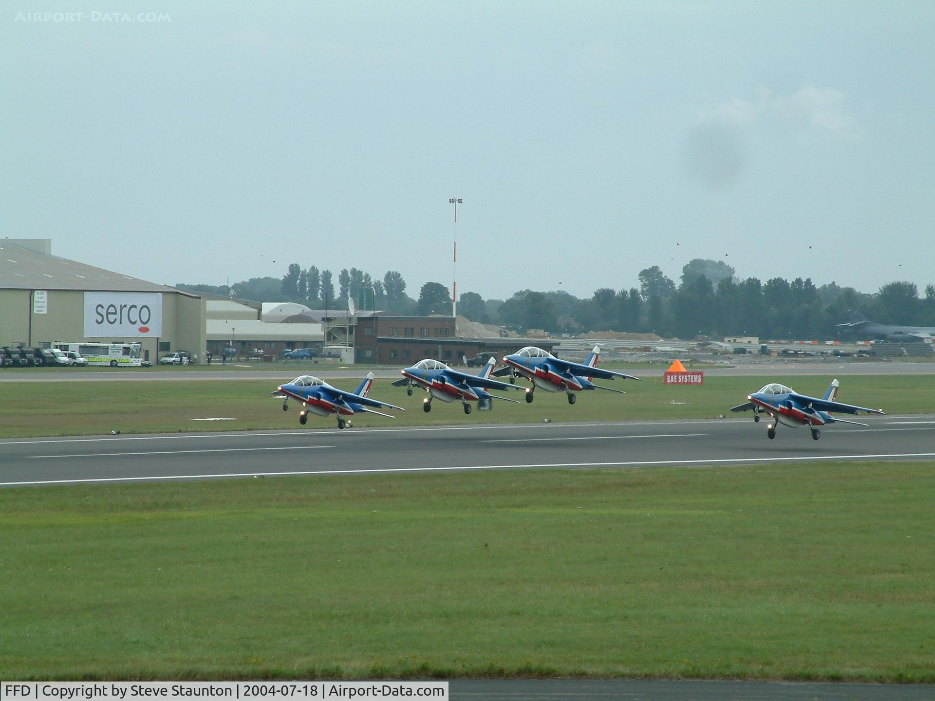 RAF Fairford Airport, Fairford, England United Kingdom (FFD) - Patrouille de France displaying at RIAT Fairford 2004