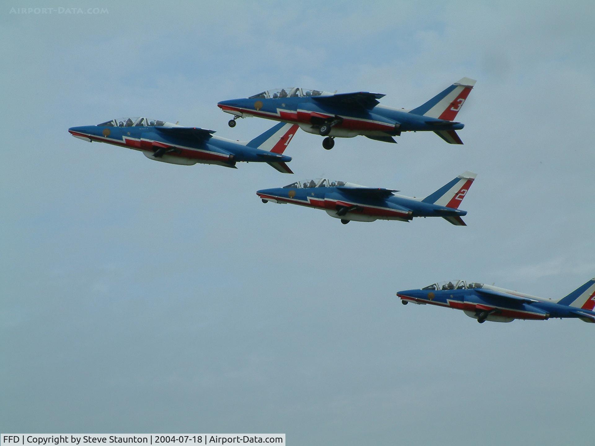 RAF Fairford Airport, Fairford, England United Kingdom (FFD) - Patrouille de France displaying at RIAT Fairford 2004