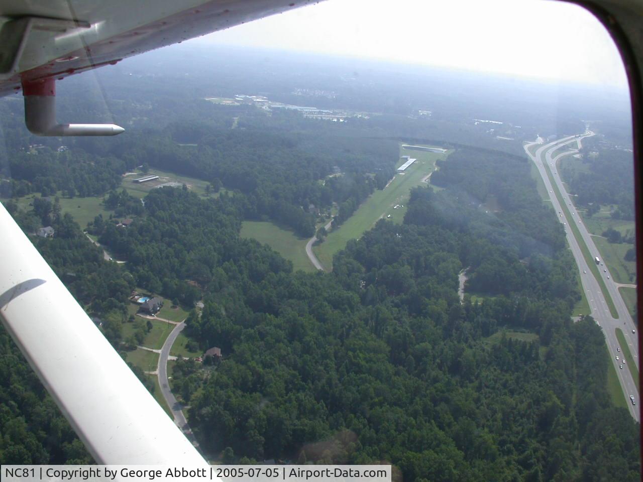 Cox Airport (NC81) - Looking East