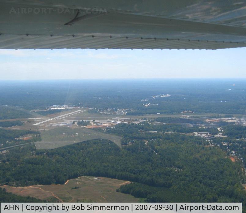Athens/ben Epps Airport (AHN) - Looking back while climbing out to the north.