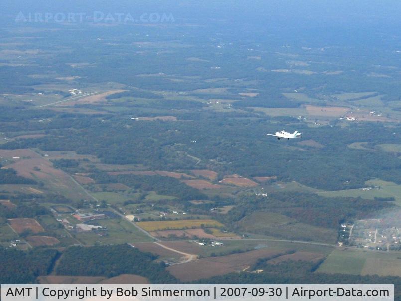 Alexander Salamon Airport (AMT) - From 4500' with N24TS in sight.