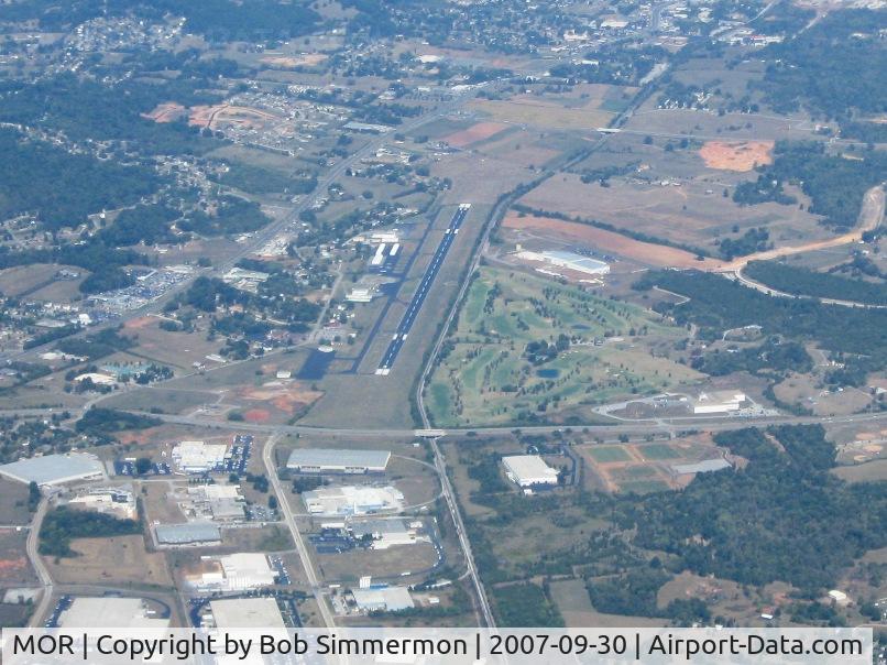 Moore-murrell Airport (MOR) - Looking E from 8000'