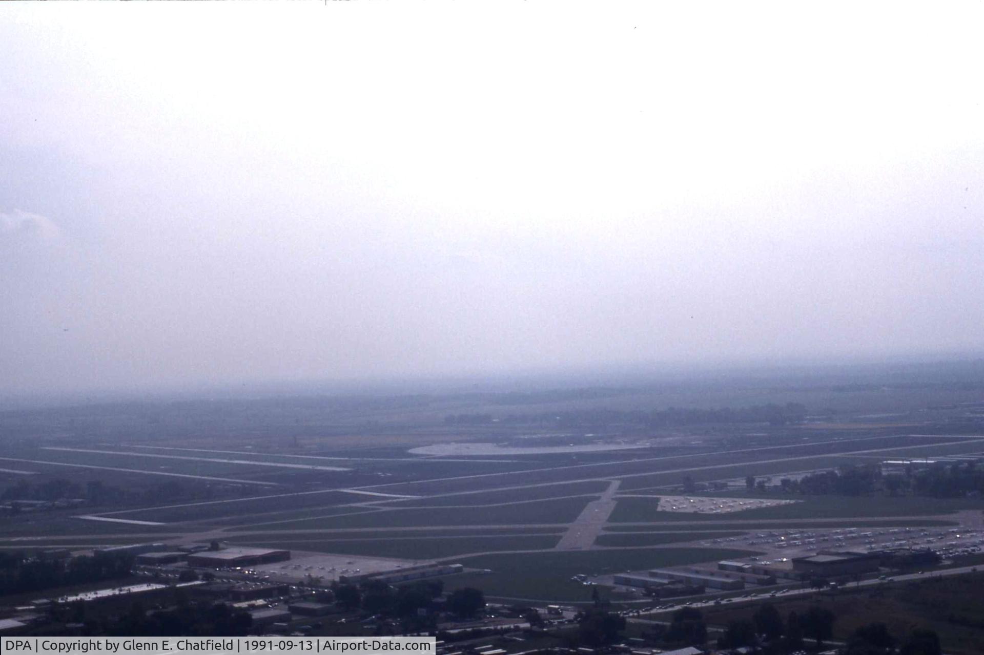 Dupage Airport (DPA) - Heading SW inbound in the Airship Shamu