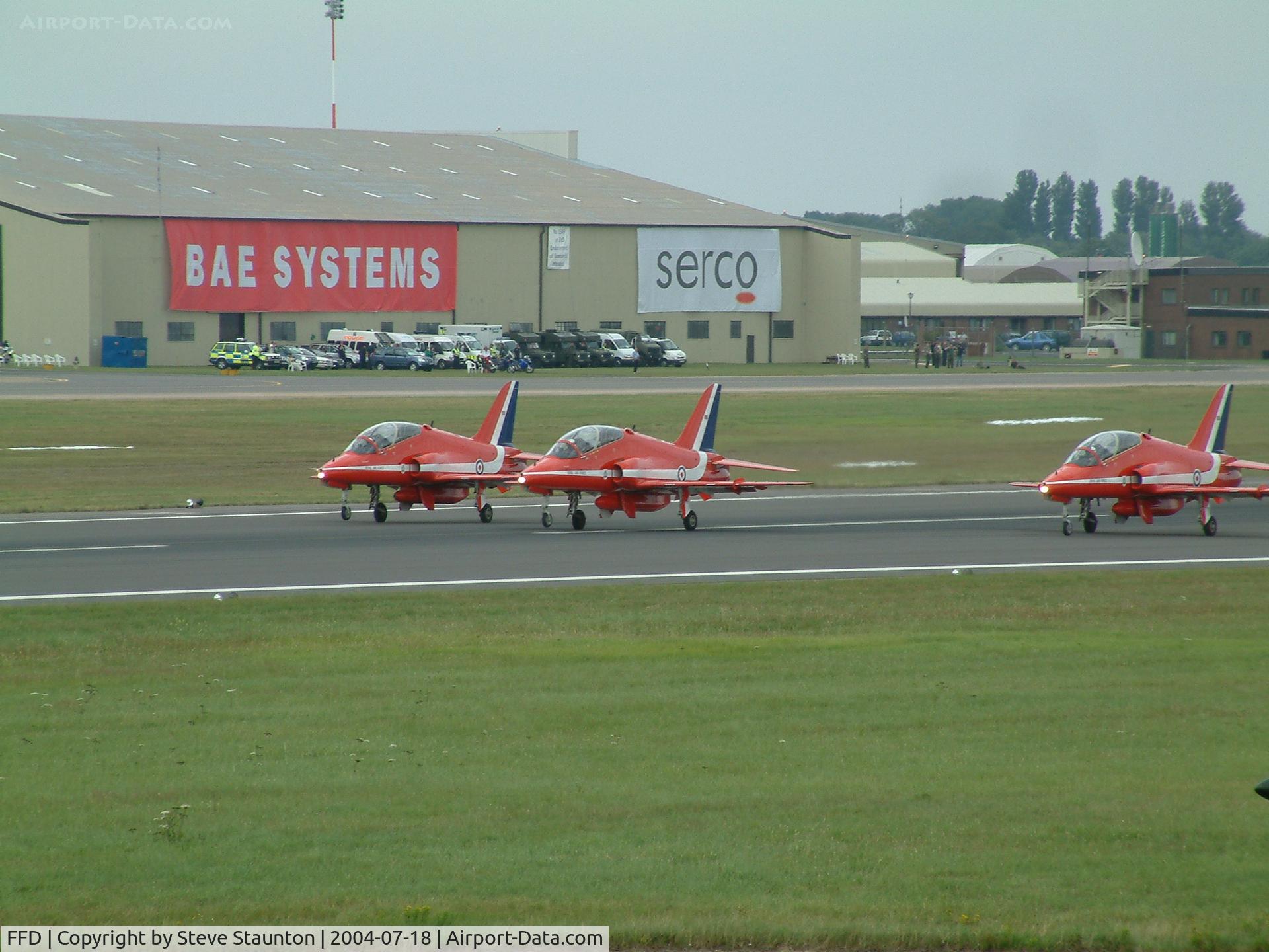 RAF Fairford Airport, Fairford, England United Kingdom (FFD) - Red Arrows at Royal International Air Tattoo 2004