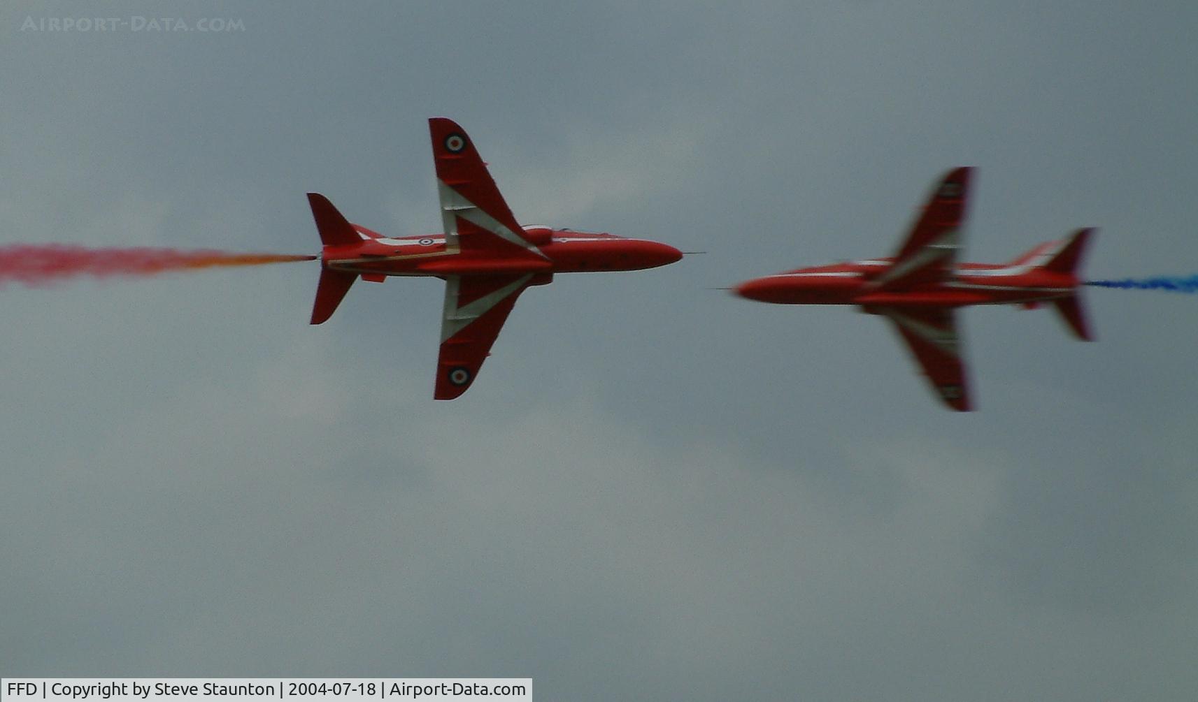 RAF Fairford Airport, Fairford, England United Kingdom (FFD) - Red Arrows at Royal International Air Tattoo 2004