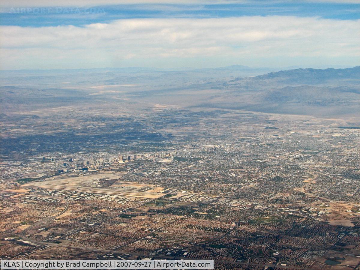 Harry Reid International Airport (LAS) - McCarran centered around the whole city of Las Vegas.