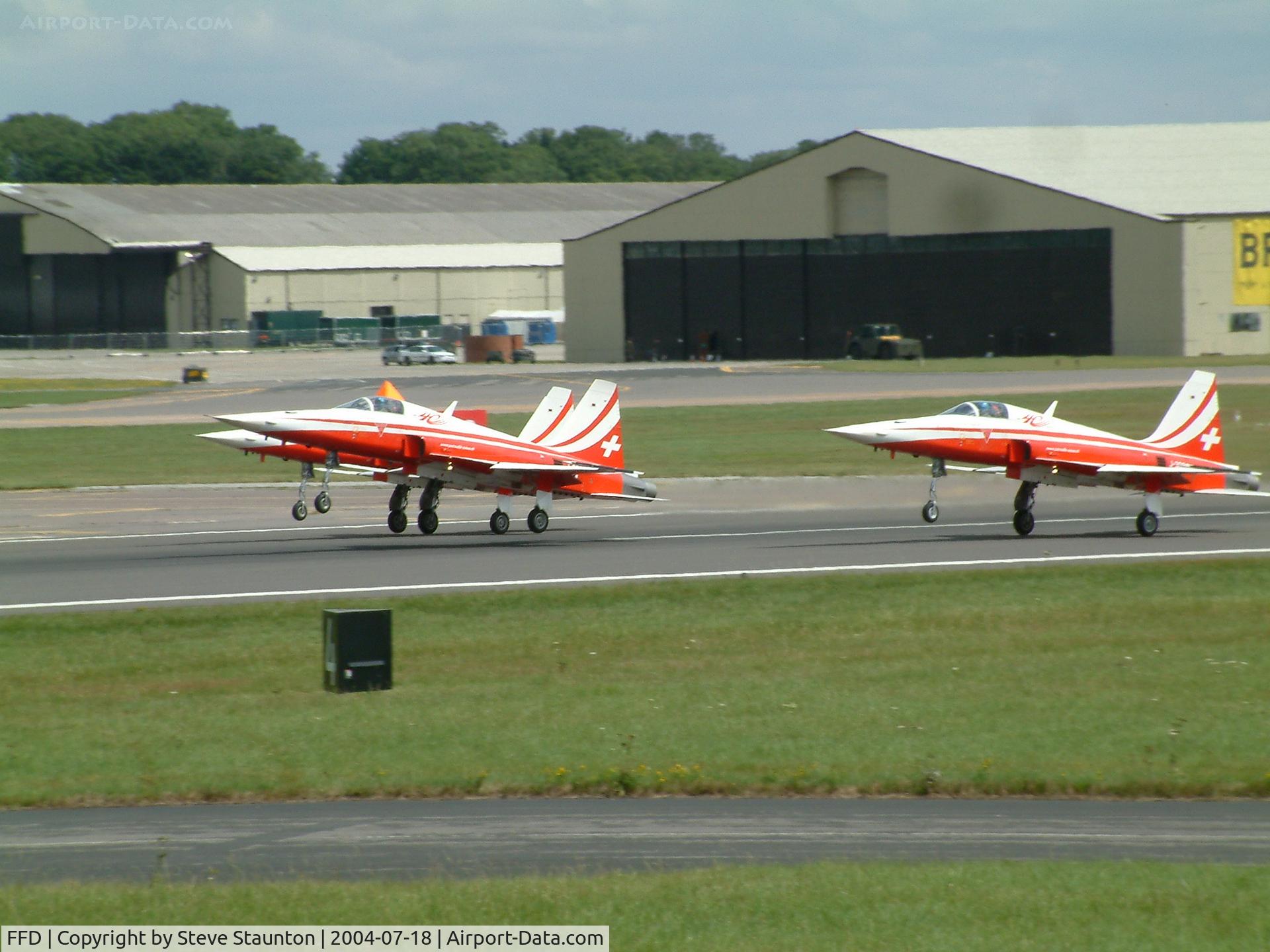 RAF Fairford Airport, Fairford, England United Kingdom (FFD) - Patrouille Suisse at Royal International Air Tattoo 2004