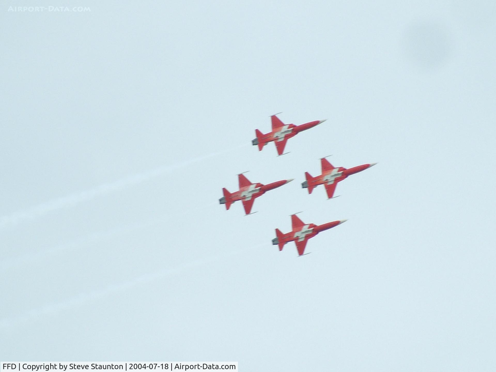 RAF Fairford Airport, Fairford, England United Kingdom (FFD) - Patrouille Suisse at Royal International Air Tattoo 2004