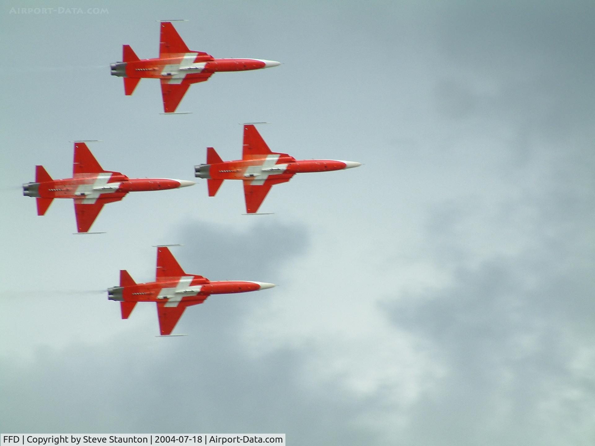 RAF Fairford Airport, Fairford, England United Kingdom (FFD) - Patrouille Suisse at Royal International Air Tattoo 2004