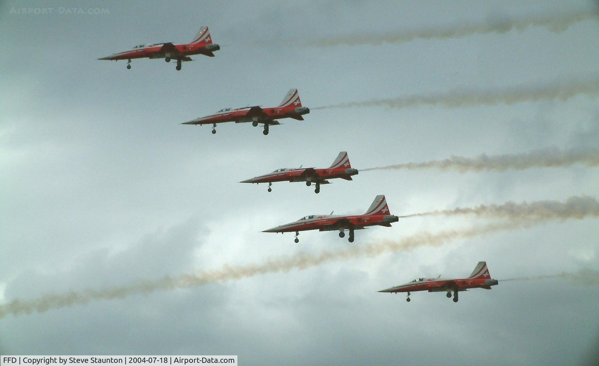 RAF Fairford Airport, Fairford, England United Kingdom (FFD) - Patrouille Suisse at Royal International Air Tattoo 2004