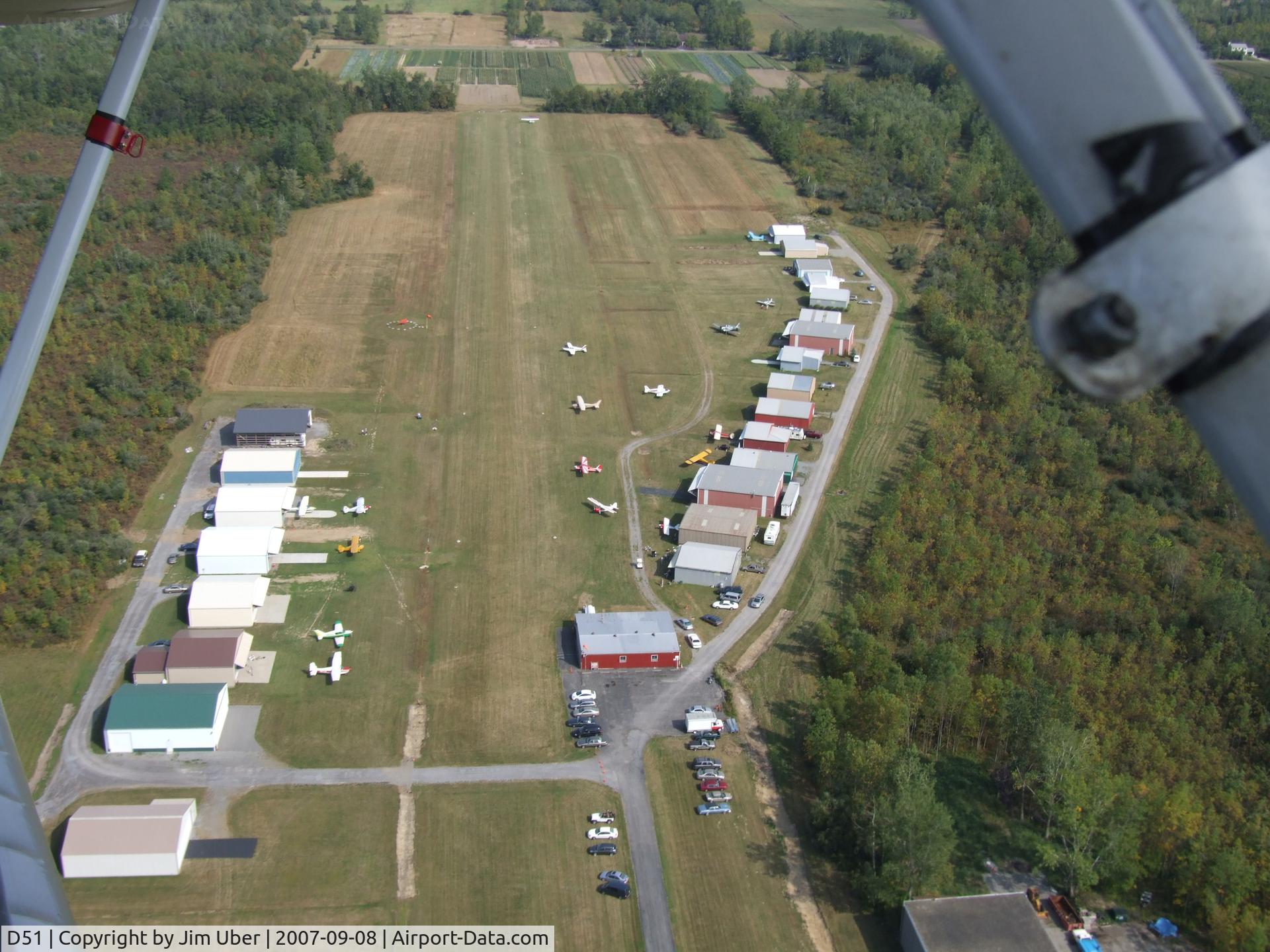 Clarence Aerodrome Airport (D51) - RWY 10 at Clarence Aerodrome, during the annual CFC picnic