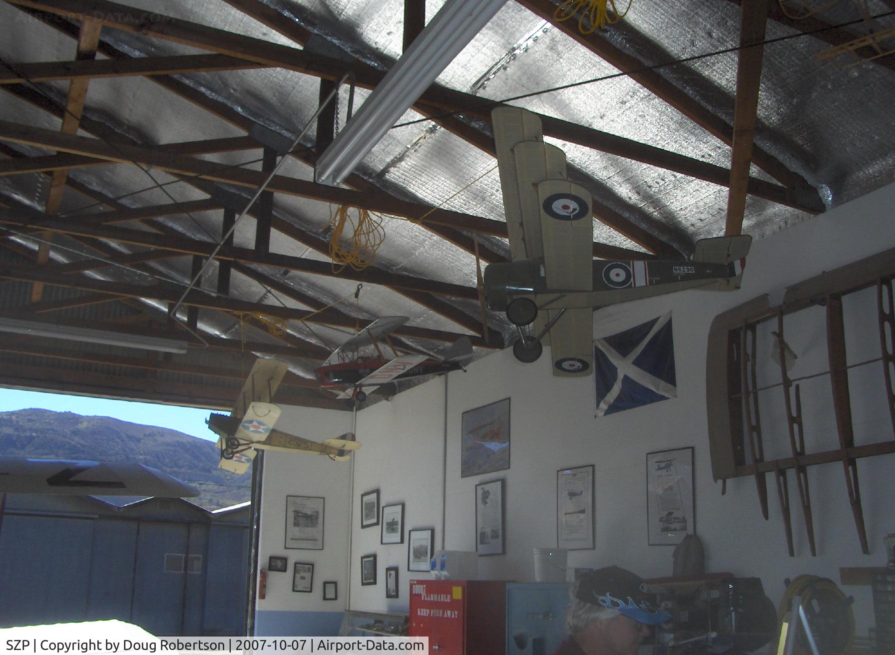Santa Paula Airport (SZP) - Model early era airplanes in David Watson Museum Hangar