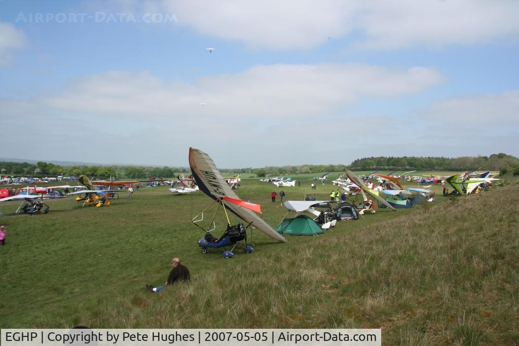 Popham Airfield Airport, Popham, England United Kingdom (EGHP) - a packed airfield for the Microlight Trade Fair 2007