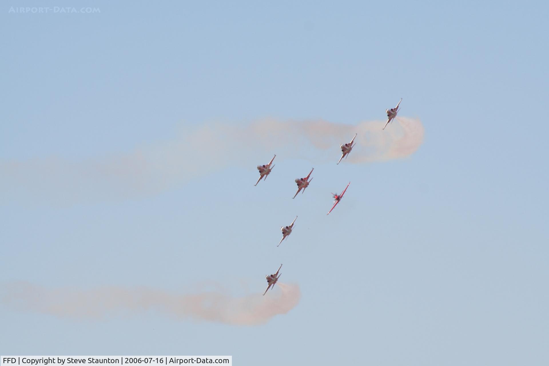 RAF Fairford Airport, Fairford, England United Kingdom (FFD) - Patrouille Suisse with HB-HZA at Royal International Air Tattoo 2006