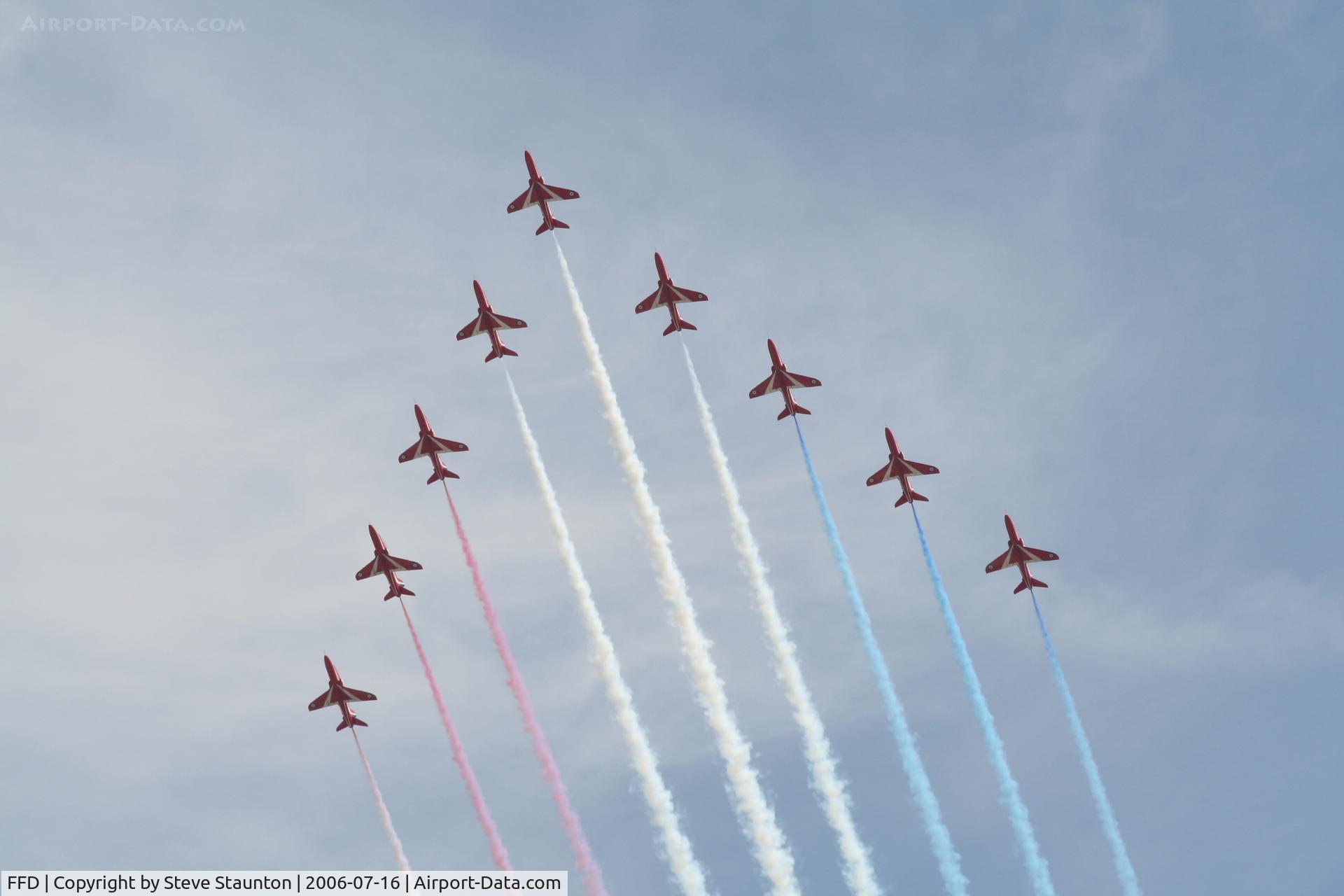 RAF Fairford Airport, Fairford, England United Kingdom (FFD) - The Red Arrows at Royal International Air Tattoo 2006