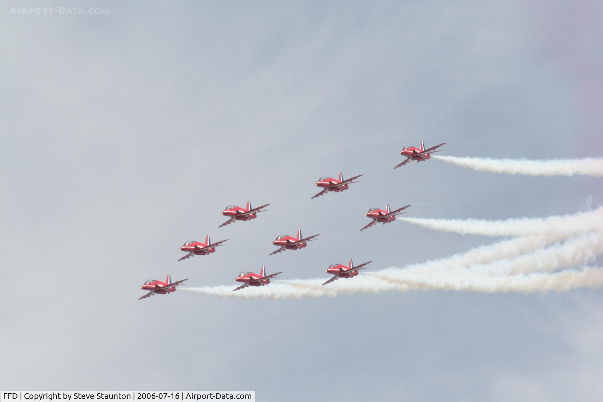 RAF Fairford Airport, Fairford, England United Kingdom (FFD) - The Red Arrows at Royal International Air Tattoo 2006