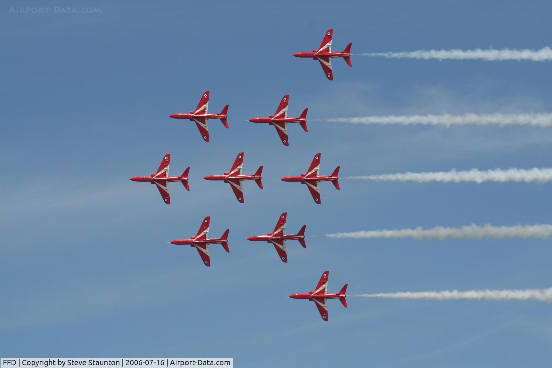 RAF Fairford Airport, Fairford, England United Kingdom (FFD) - The Red Arrows at Royal International Air Tattoo 2006
