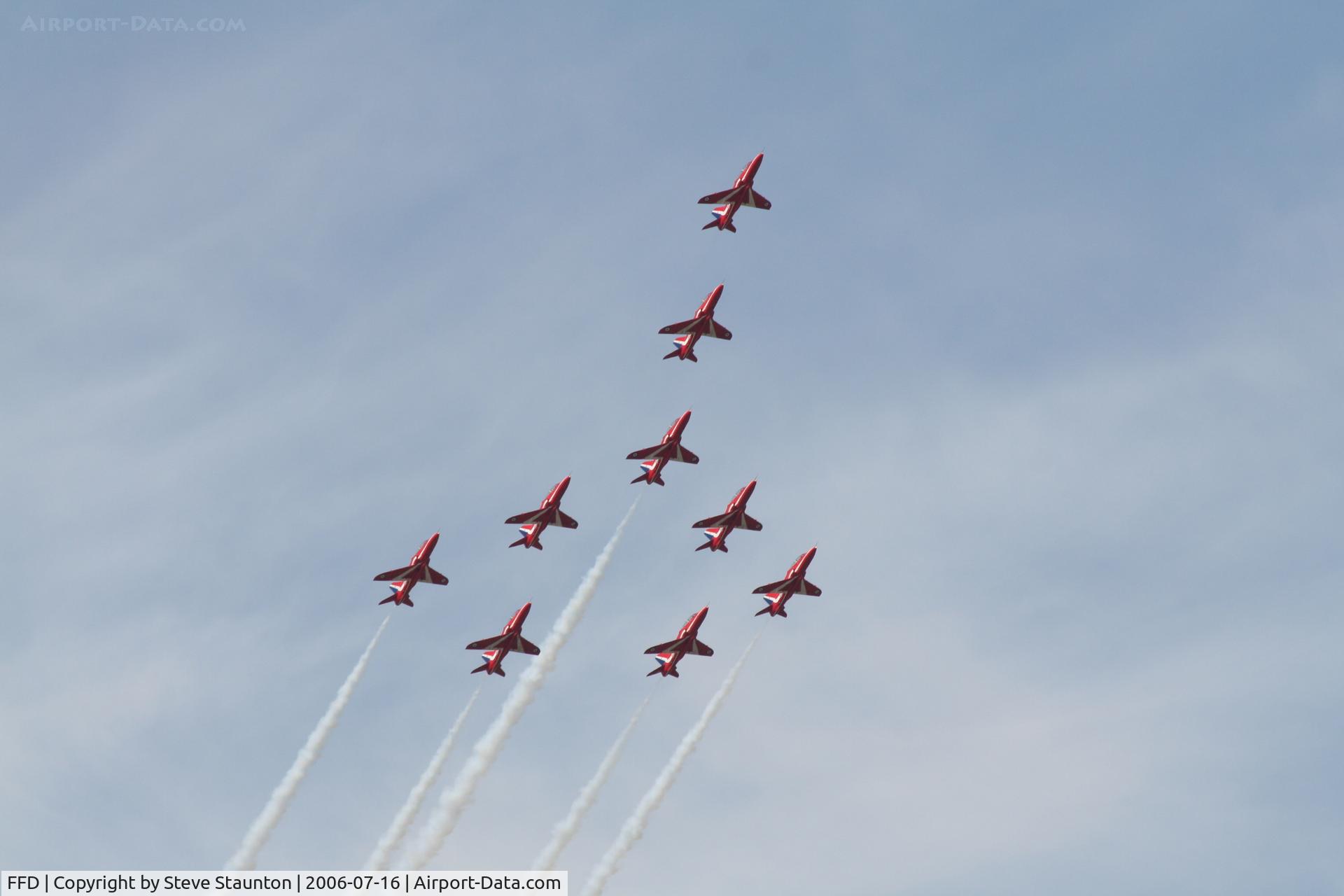 RAF Fairford Airport, Fairford, England United Kingdom (FFD) - The Red Arrows at Royal International Air Tattoo 2006