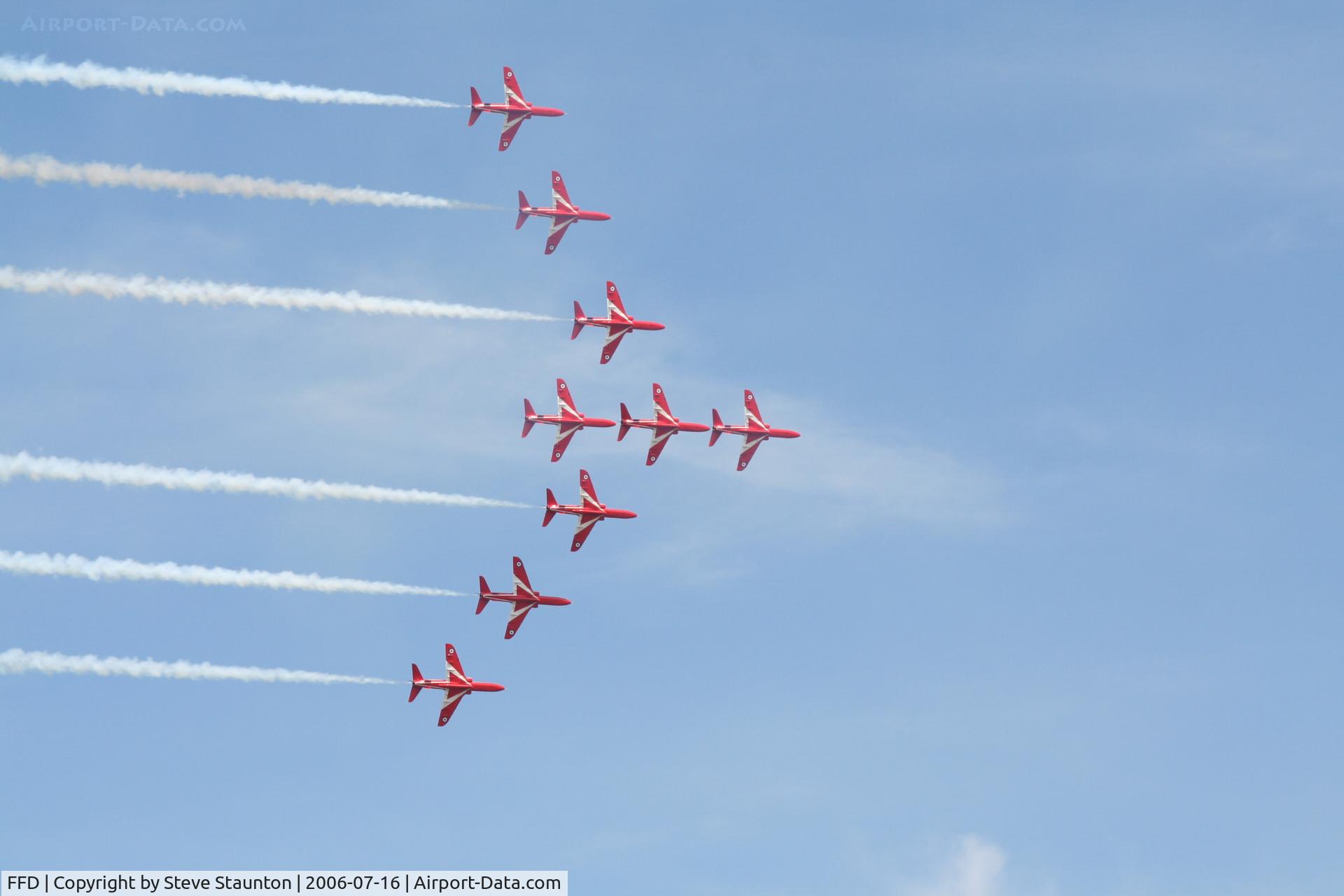 RAF Fairford Airport, Fairford, England United Kingdom (FFD) - The Red Arrows at Royal International Air Tattoo 2006