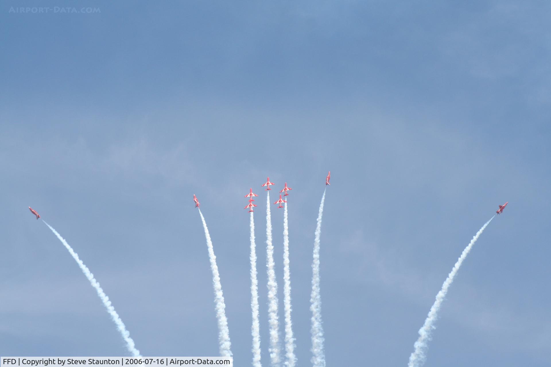 RAF Fairford Airport, Fairford, England United Kingdom (FFD) - The Red Arrows at Royal International Air Tattoo 2006