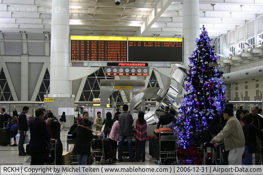 Kaohsiung International Airport, Kaohsiung City Taiwan (RCKH) - Departure Hall after Christmas