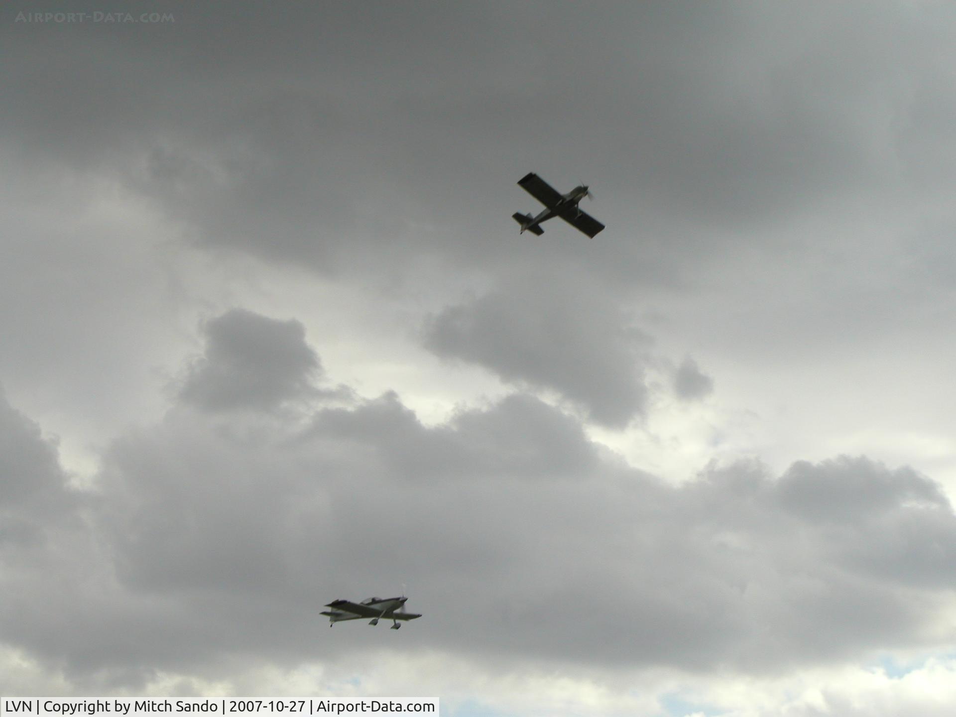 Airlake Airport (LVN) - 229X and 141CC Fly-by over Runway 30.