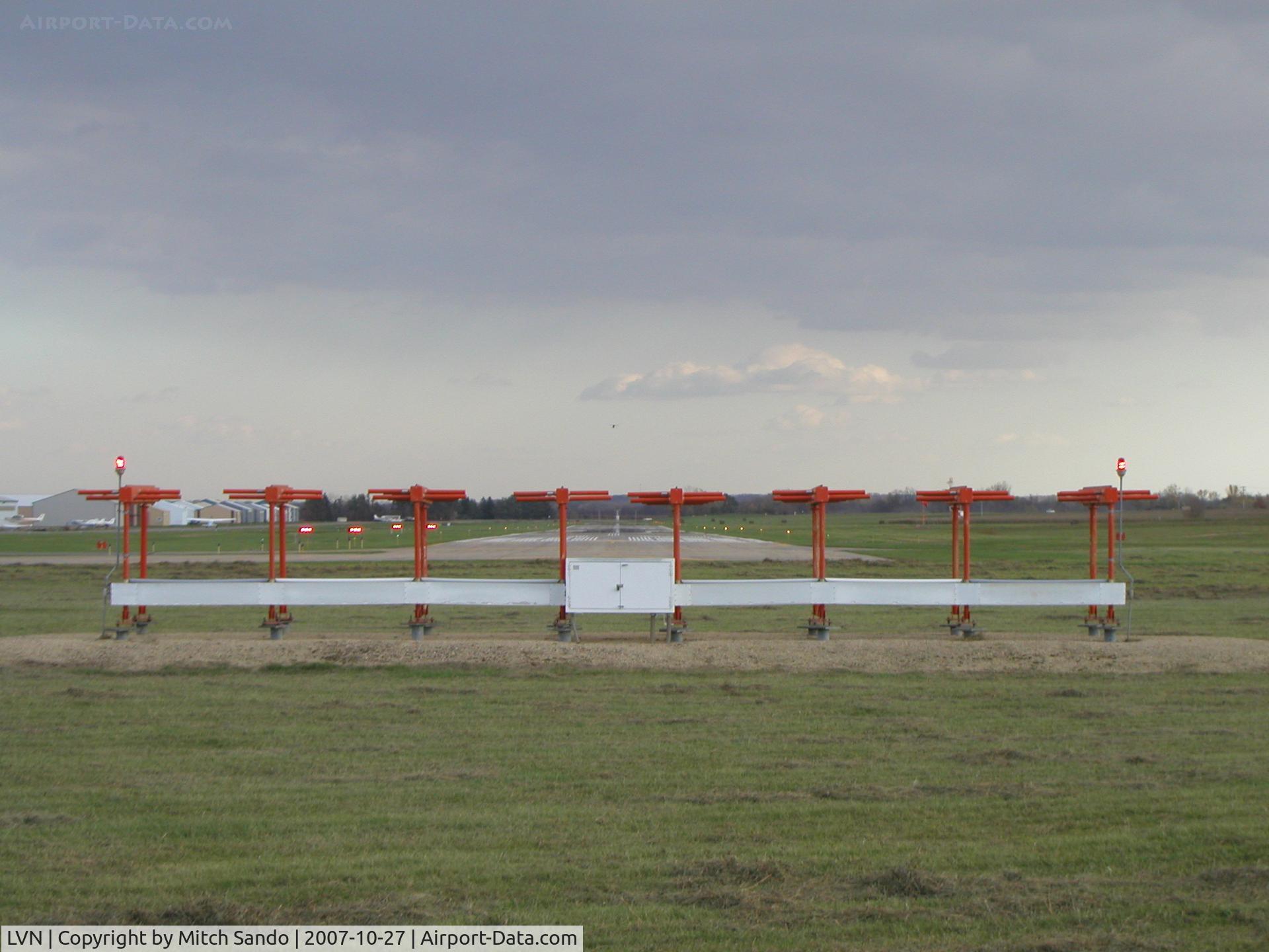Airlake Airport (LVN) - Looking down Runway 12.