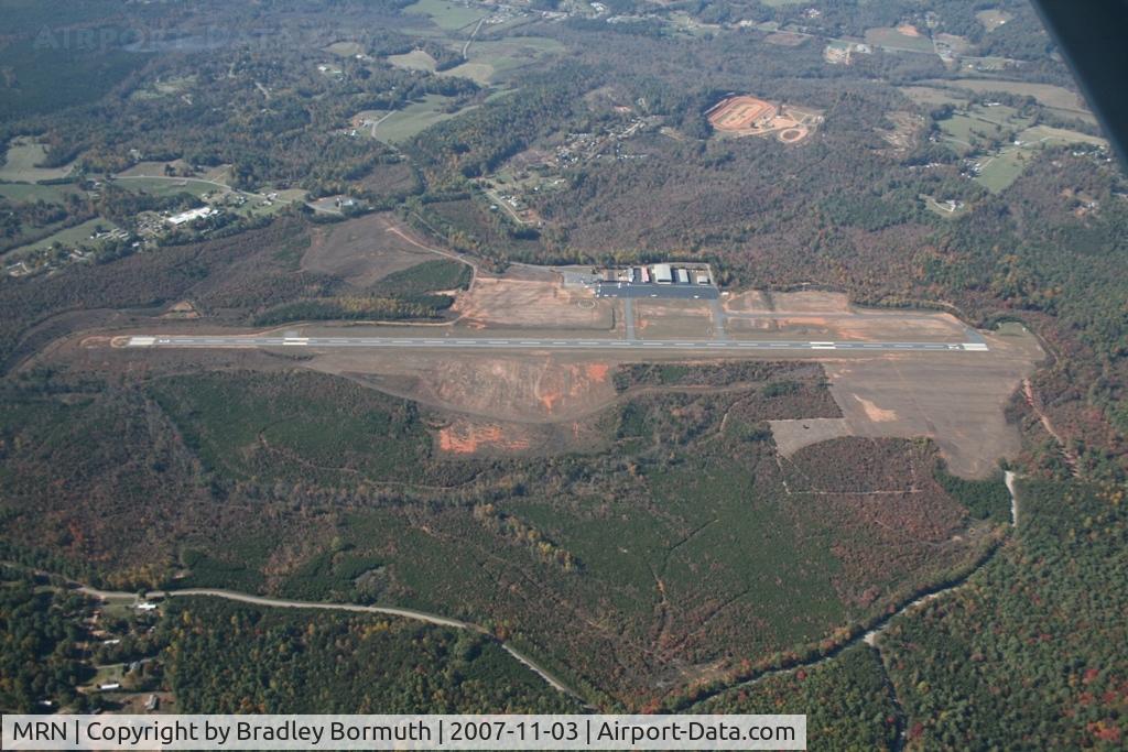 Foothills Regional Airport (MRN) - Foothills Airport from 4500 feet
