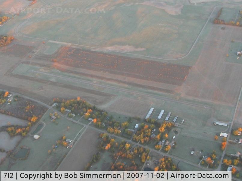 Reese Airport (7I2) - From 4500' on a frosty fall morning
