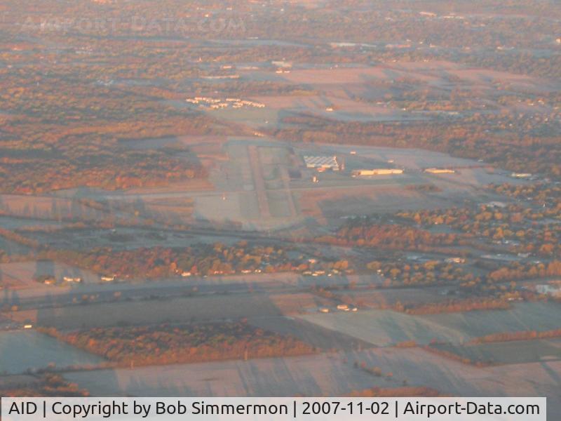 Anderson Muni-darlington Field Airport (AID) - From 4500' on a frosty fall morning