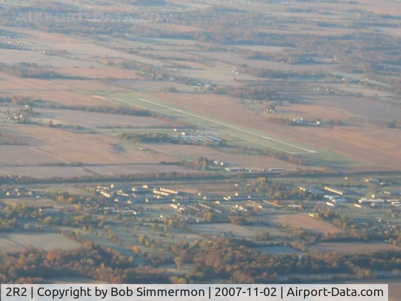 Hendricks County-gordon Graham Fld Airport (2R2) - From 4500' on a frosty fall morning