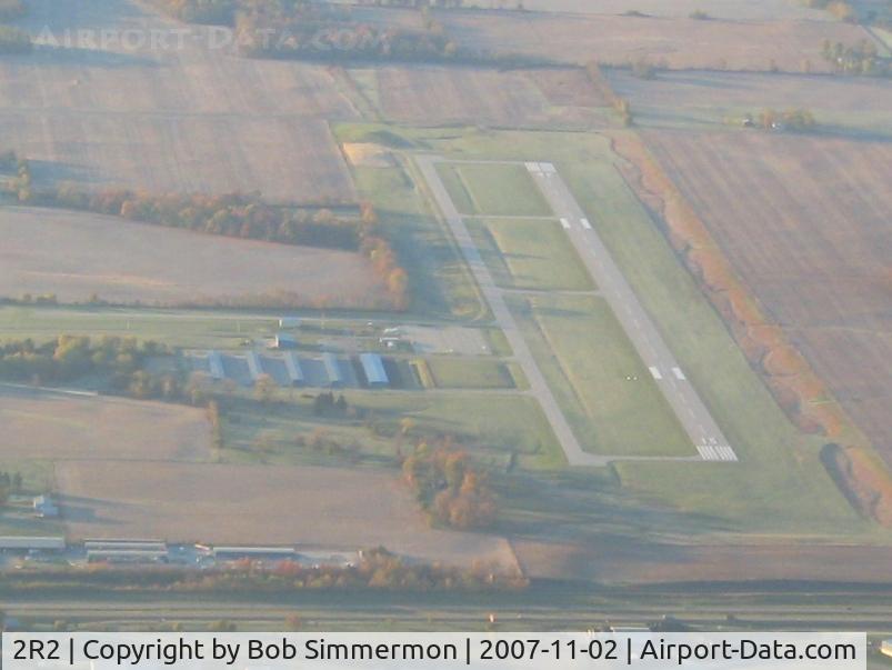Hendricks County-gordon Graham Fld Airport (2R2) - From 4500' on a frosty fall morning