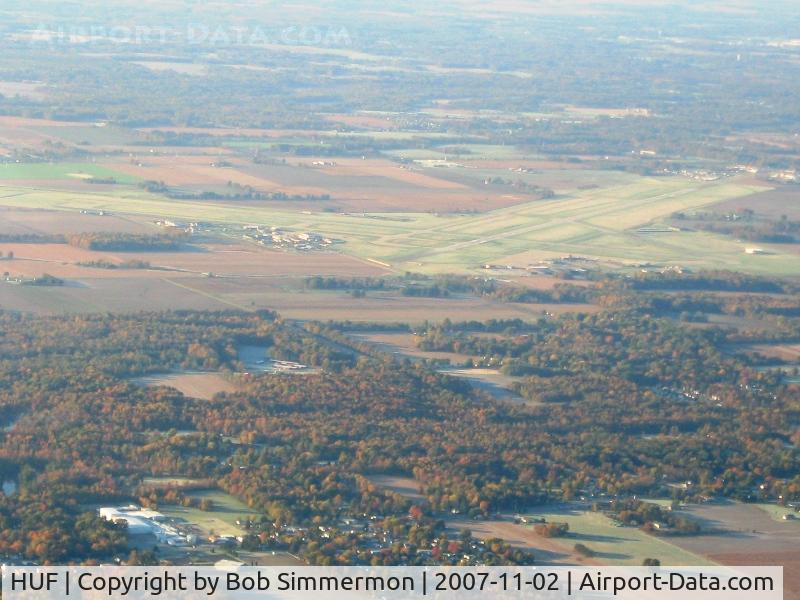 Terre Haute Intl-hulman Field Airport (HUF) - From 4500' on a frosty fall morning