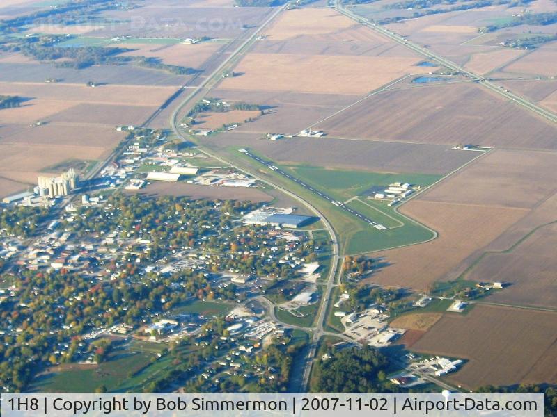 Casey Municipal Airport (1H8) - From 4500' on a frosty fall morning