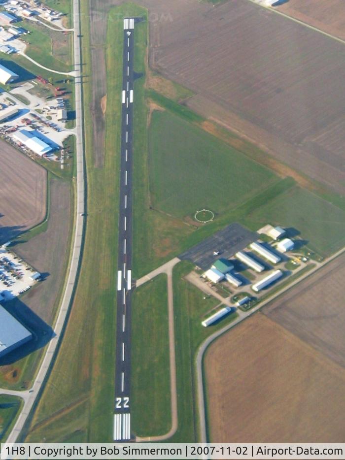 Casey Municipal Airport (1H8) - From 4500' on a frosty fall morning