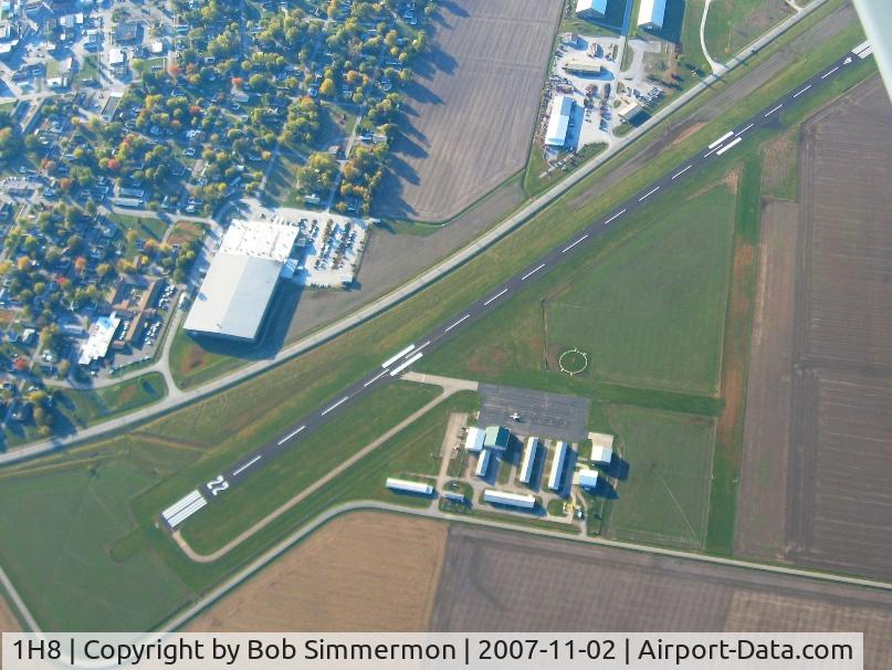 Casey Municipal Airport (1H8) - From 4500' on a frosty fall morning