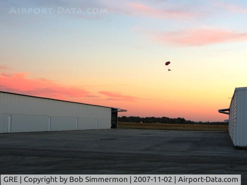Greenville Airport (GRE) - Powered parachute enjoying a nice fall evening.