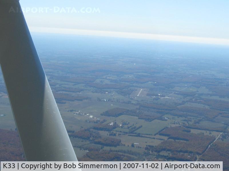 Salem Memorial Airport (K33) - Looking south from 4500'