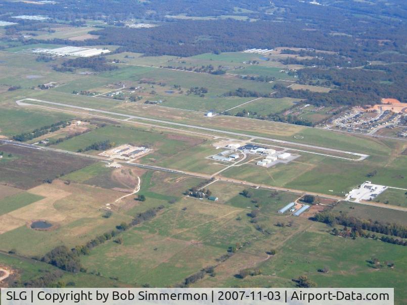 Smith Field Airport (SLG) - Looking east from 3500'