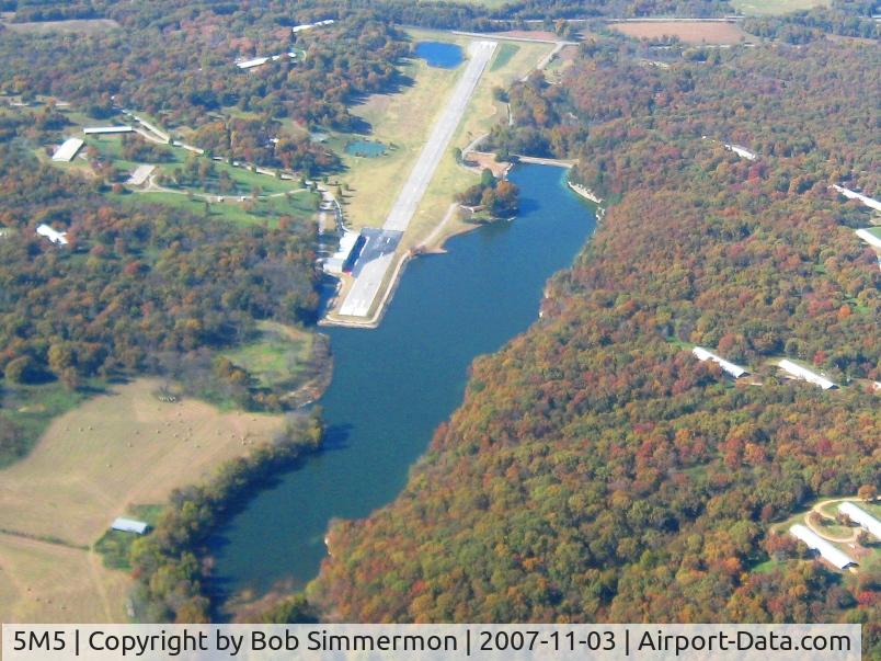 Crystal Lake Airport (5M5) - From 3500' on a nice fall day.