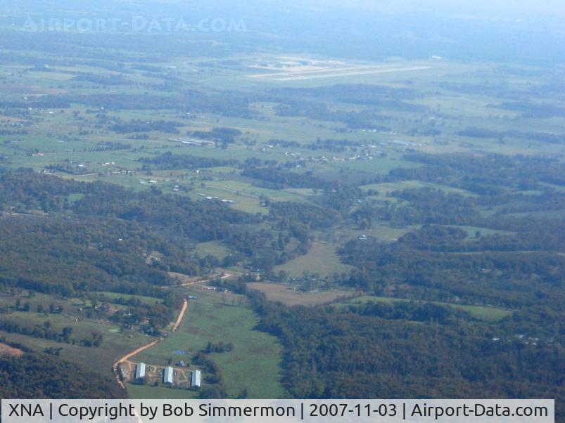 Northwest Arkansas Regional Airport (XNA) - Looking SE from 3500' and about 15nm