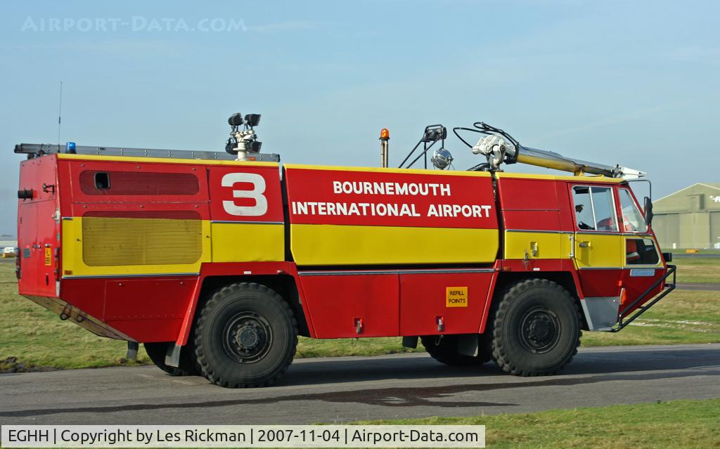 Bournemouth Airport, Bournemouth, England United Kingdom (EGHH) - Fire Engine no.3