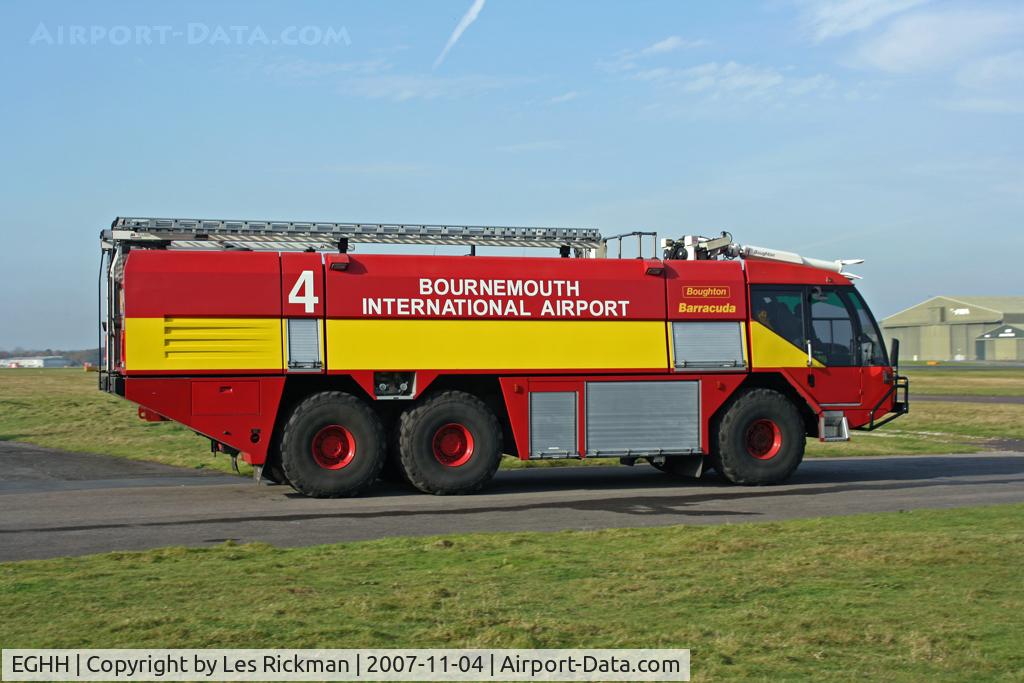 Bournemouth Airport, Bournemouth, England United Kingdom (EGHH) - Fire Engine no.4