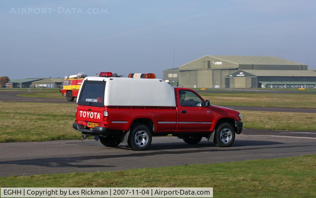 Bournemouth Airport, Bournemouth, England United Kingdom (EGHH) - Airport Fire Car