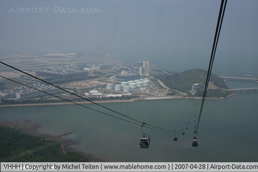 Hong Kong International Airport, Hong Kong Hong Kong (VHHH) - The airport seen from Ngong Ping Skyrail gondola