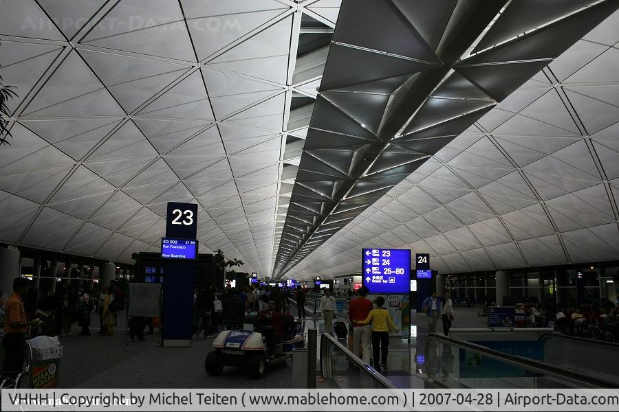 Hong Kong International Airport, Hong Kong Hong Kong (VHHH) - Hong Kong main terminal before midnight