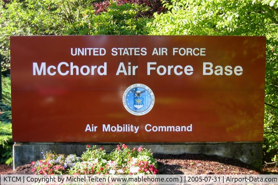 Mcchord Field (joint Base Lewis-mcchord) Airport (TCM) - Main entrance of the base