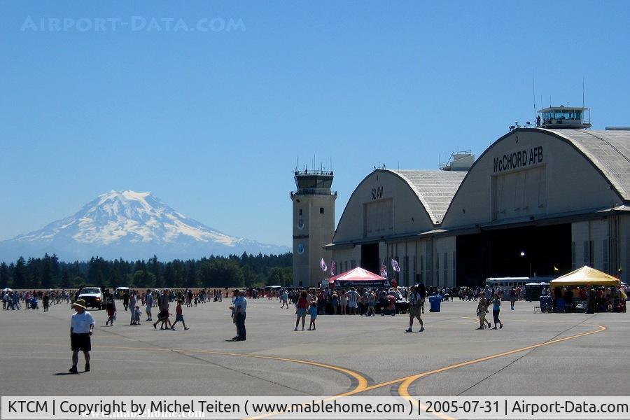 Mcchord Field (joint Base Lewis-mcchord) Airport (TCM) - The main hangars and the control tower during the 2005 Airshow
